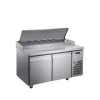 Commercial air-cooled pizza workbench, grooving and spreading table, refrigerated and fresh-keeping cabinet, special operation table for pizza shops, freezer Item Picture